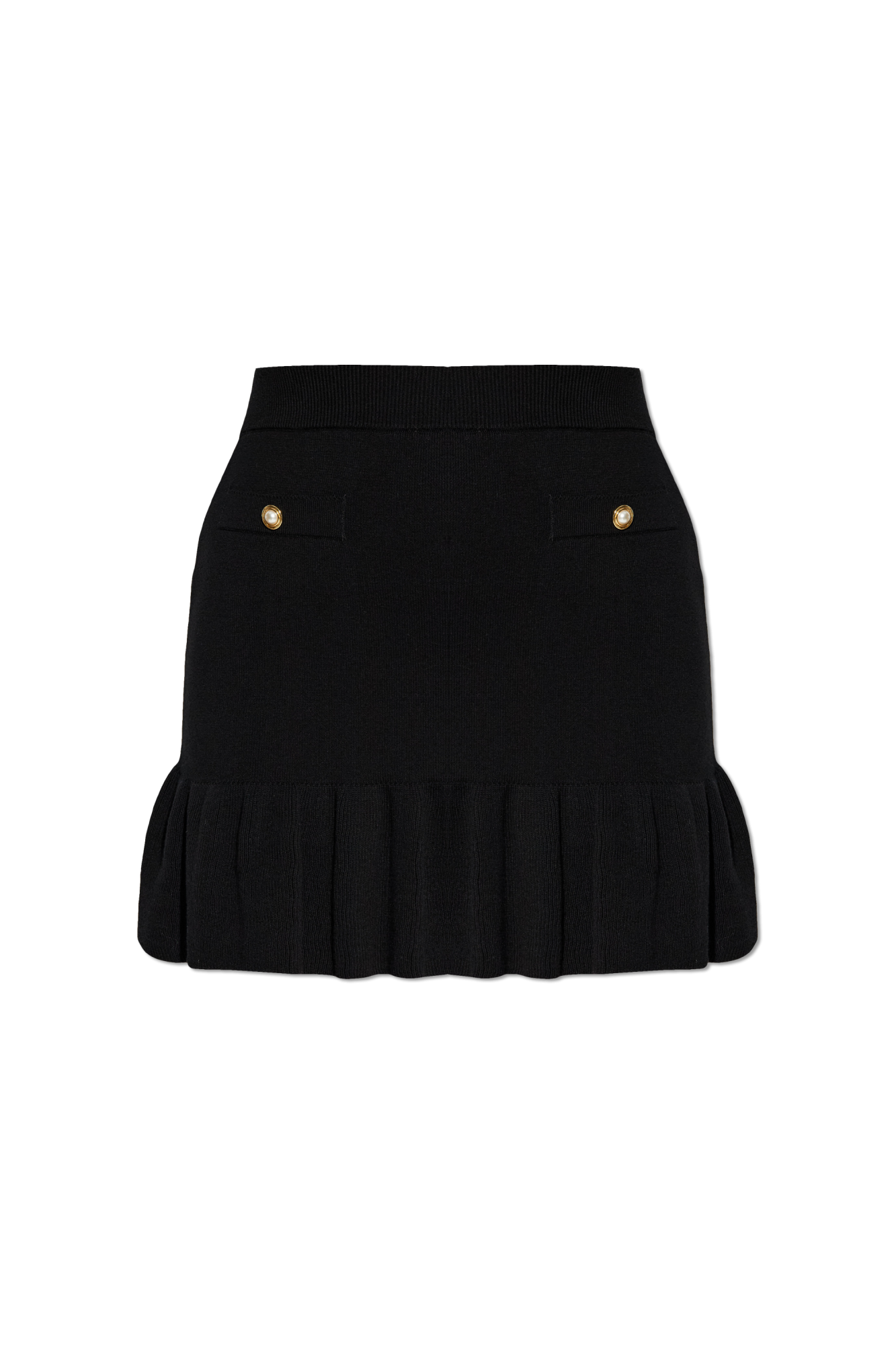 スカート ALESSANDRA RICH Woman Skirt Black FABX4047 0060 Alessandra Rich Mini Skirt in Blue & Black | FWRD